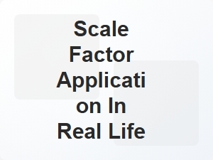 Real Life Use of Scale Factor